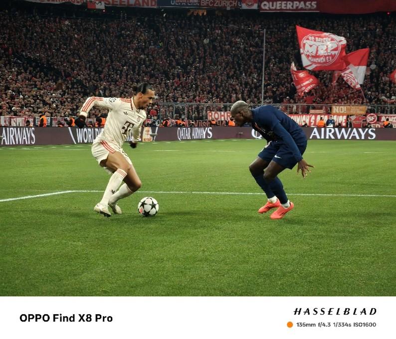 OPPO Find X8 Pro : capturer les moments emblématiques de l'UEFA Champions League