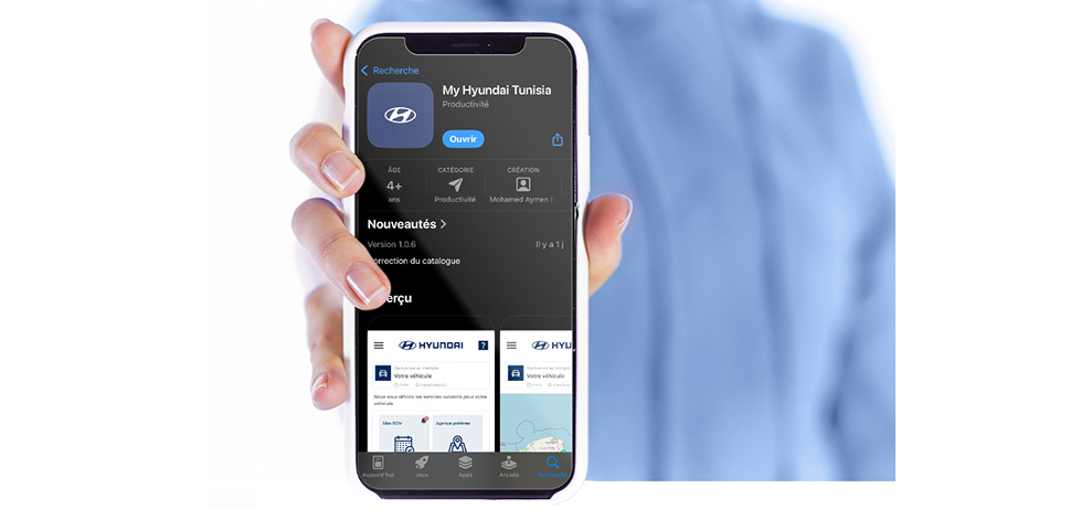 Hyundai Tunisie lance son application mobile : « MyHyundaiTunisia ».