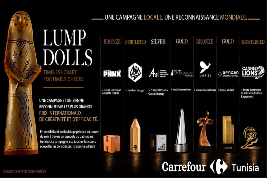 LumpDolls : la campagne de Carrefour Tunisie finaliste aux D&amp;AD Awards et primée aux AdForum PHNX Awards